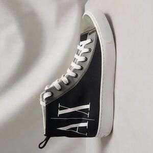 Armani Exchange A|X Icon Logo High Top Black White Trainer sneakers (m size 7)